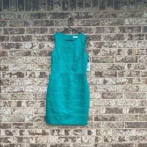 NWT Calvin Klein Jewel Green Dress